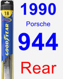 Rear Wiper Blade for 1990 Porsche 944 - Hybrid