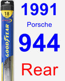 Rear Wiper Blade for 1991 Porsche 944 - Hybrid