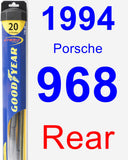 Rear Wiper Blade for 1994 Porsche 968 - Hybrid
