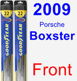 Front Wiper Blade Pack for 2009 Porsche Boxster - Hybrid