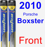 Front Wiper Blade Pack for 2010 Porsche Boxster - Hybrid