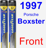 Front Wiper Blade Pack for 1997 Porsche Boxster - Hybrid
