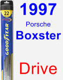 Driver Wiper Blade for 1997 Porsche Boxster - Hybrid