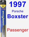 Passenger Wiper Blade for 1997 Porsche Boxster - Hybrid