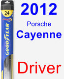 Driver Wiper Blade for 2012 Porsche Cayenne - Hybrid