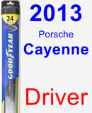 Driver Wiper Blade for 2013 Porsche Cayenne - Hybrid