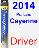 Driver Wiper Blade for 2014 Porsche Cayenne - Hybrid