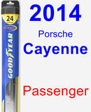 Passenger Wiper Blade for 2014 Porsche Cayenne - Hybrid