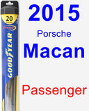 Passenger Wiper Blade for 2015 Porsche Macan - Hybrid