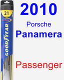 Passenger Wiper Blade for 2010 Porsche Panamera - Hybrid