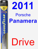 Driver Wiper Blade for 2011 Porsche Panamera - Hybrid