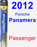 Passenger Wiper Blade for 2012 Porsche Panamera - Hybrid