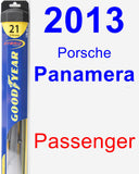 Passenger Wiper Blade for 2013 Porsche Panamera - Hybrid