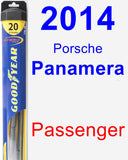 Passenger Wiper Blade for 2014 Porsche Panamera - Hybrid