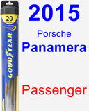 Passenger Wiper Blade for 2015 Porsche Panamera - Hybrid