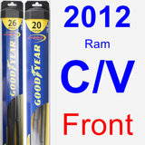 Front Wiper Blade Pack for 2012 Ram C/V - Hybrid