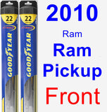 Front Wiper Blade Pack for 2010 Ram Ram Pickup - Hybrid