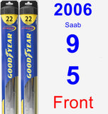 Front Wiper Blade Pack for 2006 Saab 9-5 - Hybrid