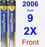 Front Wiper Blade Pack for 2006 Saab 9-2X - Hybrid