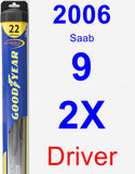 Driver Wiper Blade for 2006 Saab 9-2X - Hybrid