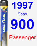 Passenger Wiper Blade for 1997 Saab 900 - Hybrid