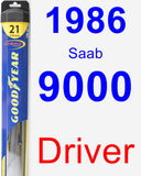 Driver Wiper Blade for 1986 Saab 9000 - Hybrid