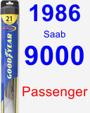 Passenger Wiper Blade for 1986 Saab 9000 - Hybrid