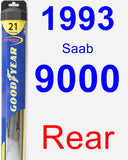 Rear Wiper Blade for 1993 Saab 9000 - Hybrid