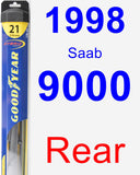 Rear Wiper Blade for 1998 Saab 9000 - Hybrid
