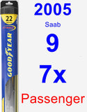 Passenger Wiper Blade for 2005 Saab 9-7x - Hybrid