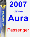 Passenger Wiper Blade for 2007 Saturn Aura - Hybrid