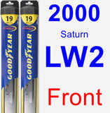 Front Wiper Blade Pack for 2000 Saturn LW2 - Hybrid