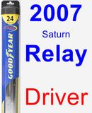 Driver Wiper Blade for 2007 Saturn Relay - Hybrid