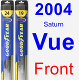 Front Wiper Blade Pack for 2004 Saturn Vue - Hybrid