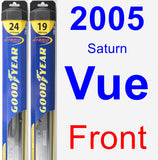 Front Wiper Blade Pack for 2005 Saturn Vue - Hybrid