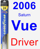 Driver Wiper Blade for 2006 Saturn Vue - Hybrid