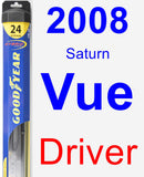 Driver Wiper Blade for 2008 Saturn Vue - Hybrid