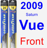 Front Wiper Blade Pack for 2009 Saturn Vue - Hybrid