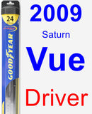 Driver Wiper Blade for 2009 Saturn Vue - Hybrid