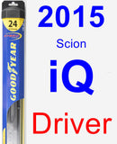 Driver Wiper Blade for 2015 Scion iQ - Hybrid