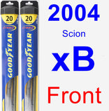 Front Wiper Blade Pack for 2004 Scion xB - Hybrid