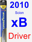 Driver Wiper Blade for 2010 Scion xB - Hybrid