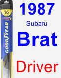 Driver Wiper Blade for 1987 Subaru Brat - Hybrid