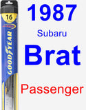 Passenger Wiper Blade for 1987 Subaru Brat - Hybrid