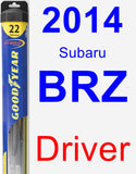 Driver Wiper Blade for 2014 Subaru BRZ - Hybrid