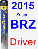 Driver Wiper Blade for 2015 Subaru BRZ - Hybrid