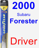 Driver Wiper Blade for 2000 Subaru Forester - Hybrid