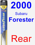 Rear Wiper Blade for 2000 Subaru Forester - Hybrid