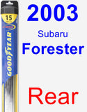 Rear Wiper Blade for 2003 Subaru Forester - Hybrid