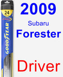 Driver Wiper Blade for 2009 Subaru Forester - Hybrid
